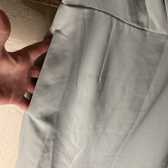 The KOOPLES V-Neck  Wrap  Work Dress With Pockets, pastel mint green - Picture 5 of 15